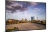 Downtown view from the bridge, White River State Park, Indianapolis, Indiana, USA.-Anna Miller-Mounted Photographic Print