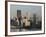 Downtown View from West End Overlook, Pittsburgh, Pennsylvania-Walter Bibikow-Framed Photographic Print