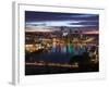 Downtown View from West End Overlook, Pittsburgh, Pennsylvania-Walter Bibikow-Framed Photographic Print