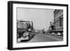 Downtown View of Chehalis, Washington Photograph - Chehalis, WA-Lantern Press-Framed Art Print