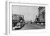 Downtown View of Chehalis, Washington Photograph - Chehalis, WA-Lantern Press-Framed Art Print