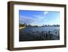 Downtown View with the Freedom Tower from the Hudson River Greenway-Stefano Amantini-Framed Photographic Print