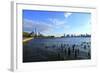 Downtown View with the Freedom Tower from the Hudson River Greenway-Stefano Amantini-Framed Photographic Print