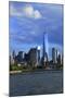 Downtown View with the Freedom Tower from the Hudson River Greenway-Stefano Amantini-Mounted Photographic Print