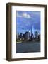 Downtown View with the Freedom Tower from the Hudson River Greenway-Stefano Amantini-Framed Photographic Print