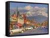 Downtown Whitefish, Montana, USA-Chuck Haney-Framed Stretched Canvas