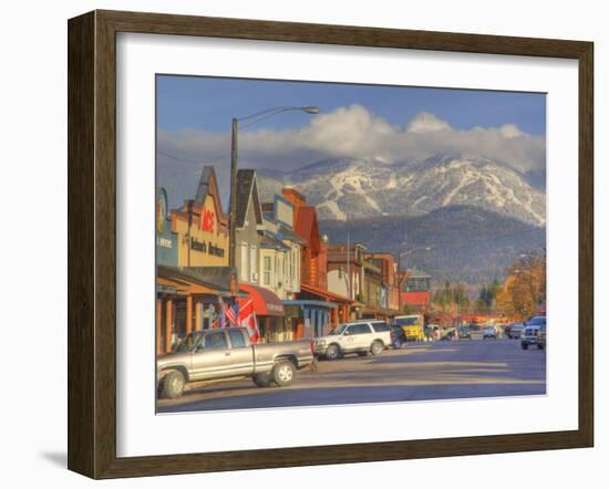 Downtown Whitefish, Montana, USA-Chuck Haney-Framed Photographic Print