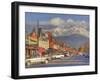 Downtown Whitefish, Montana, USA-Chuck Haney-Framed Photographic Print