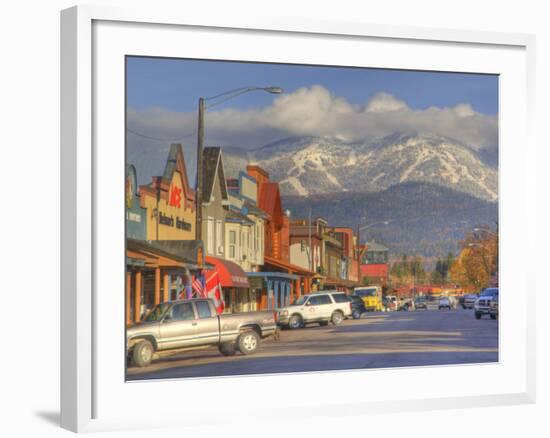 Downtown Whitefish, Montana, USA-Chuck Haney-Framed Photographic Print