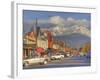 Downtown Whitefish, Montana, USA-Chuck Haney-Framed Photographic Print