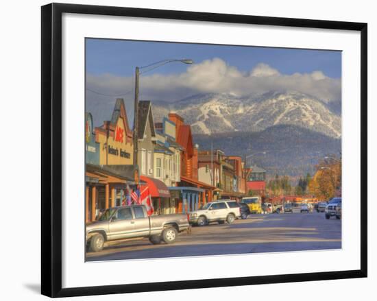 Downtown Whitefish, Montana, USA-Chuck Haney-Framed Photographic Print