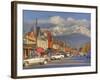 Downtown Whitefish, Montana, USA-Chuck Haney-Framed Photographic Print