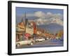 Downtown Whitefish, Montana, USA-Chuck Haney-Framed Photographic Print