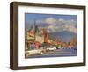 Downtown Whitefish, Montana, USA-Chuck Haney-Framed Photographic Print