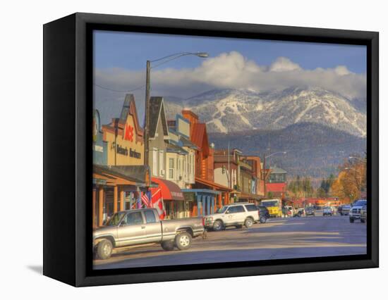 Downtown Whitefish, Montana, USA-Chuck Haney-Framed Stretched Canvas