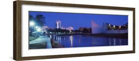 Downtown Wichita Viewed from the Bank of Arkansas River, Wichita, Kansas, USA 2012-null-Framed Photographic Print