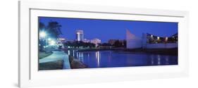 Downtown Wichita Viewed from the Bank of Arkansas River, Wichita, Kansas, USA 2012-null-Framed Photographic Print