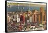 Downtown with Oakland Bay Bridge, San Francisco, California-null-Framed Stretched Canvas