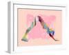 Downward Dog Sun-Tim Parker-Framed Art Print