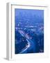 Dowtown La and Rt. 101, Los Angeles, California, USA-Walter Bibikow-Framed Photographic Print