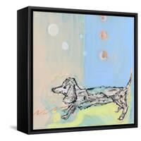 Doxie Stretch-Wyanne-Framed Stretched Canvas