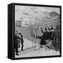 Doyle, Skiing, Alps 1894-null-Framed Stretched Canvas