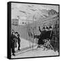 Doyle, Skiing, Alps 1894-null-Framed Stretched Canvas