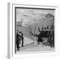 Doyle, Skiing, Alps 1894-null-Framed Photographic Print