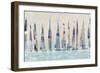 Dozen Muted Boats Panel-Dan Meneely-Framed Art Print