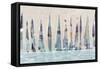 Dozen Muted Boats Panel-Dan Meneely-Framed Stretched Canvas