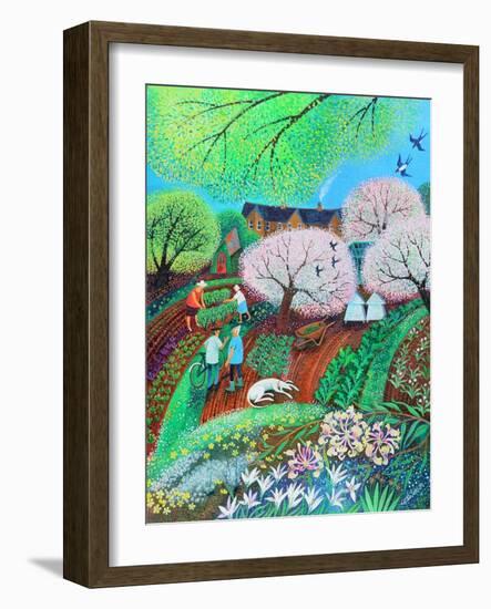 Dozey Dog, 2018-Lisa Graa Jensen-Framed Giclee Print