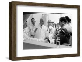 Dr. Adrian Kantrowitz with Colleagues at the Bedside of Case L1. Brooklyn, NY June 1966-Ralph Morse-Framed Photographic Print