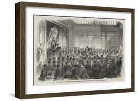 Dr Alderson Delivering the Harveian Oration, in the Theatre of Royal College of Physicians-null-Framed Giclee Print