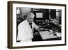 Dr. Alexander Flemings Discover of the Antibiotic Penicillin-null-Framed Photo