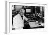 Dr. Alexander Flemings Discover of the Antibiotic Penicillin-null-Framed Photo