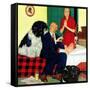 "Dr. and the Dog", November 21, 1953-Richard Sargent-Framed Stretched Canvas