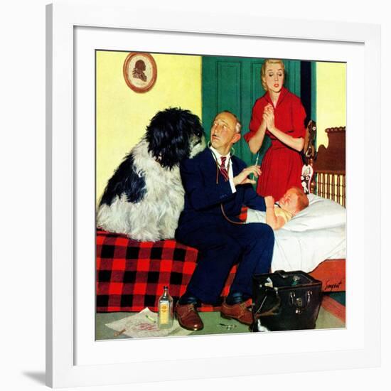 "Dr. and the Dog", November 21, 1953-Richard Sargent-Framed Giclee Print