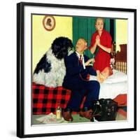 "Dr. and the Dog", November 21, 1953-Richard Sargent-Framed Giclee Print