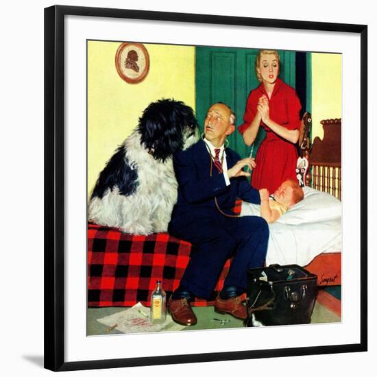 "Dr. and the Dog", November 21, 1953-Richard Sargent-Framed Giclee Print