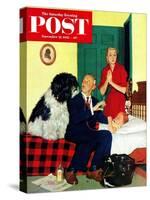 "Dr. and the Dog" Saturday Evening Post Cover, November 21, 1953-Richard Sargent-Stretched Canvas