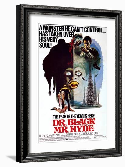 Dr. Black, Mr. Hyde, Bernie Casey, 1976-null-Framed Art Print