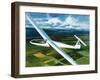 Dr. Brennig James, the First British Pilot to Fly 500 Miles in a Glider-Wilf Hardy-Framed Giclee Print