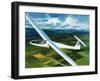 Dr. Brennig James, the First British Pilot to Fly 500 Miles in a Glider-Wilf Hardy-Framed Giclee Print