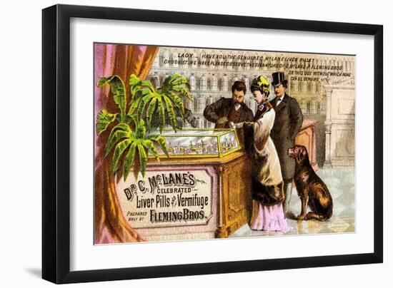 Dr. C Mclane's Celebrated Liver Pills and Vermifuge-null-Framed Art Print