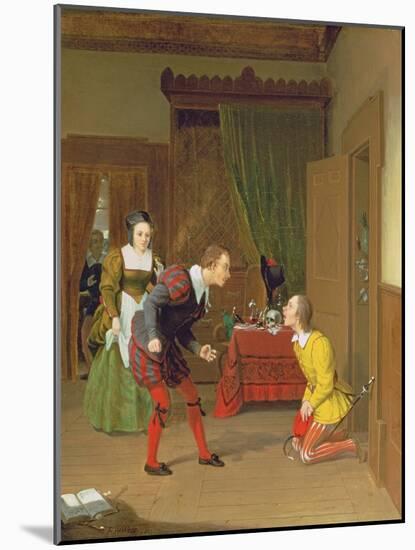 Dr Caius, Simple and Dame Quickly, Scene from the Merry Wives of Windsor, 1830-Robert Walter Weir-Mounted Giclee Print