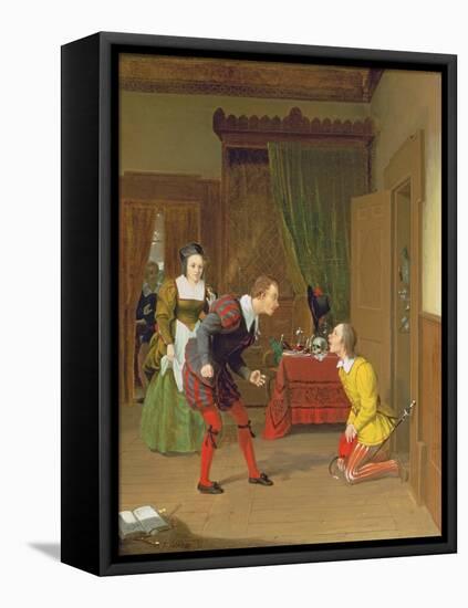 Dr Caius, Simple and Dame Quickly, Scene from the Merry Wives of Windsor, 1830-Robert Walter Weir-Framed Stretched Canvas