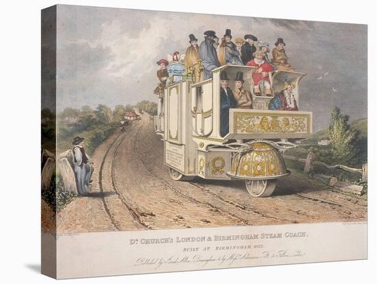 Dr Church's London and Birmingham Steam Coach, 1833-Josiah Allen-Stretched Canvas