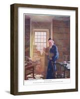 Dr Clapton: He Ventured No Further Remark , 1928 (Colour Litho)-Newell Convers Wyeth-Framed Giclee Print