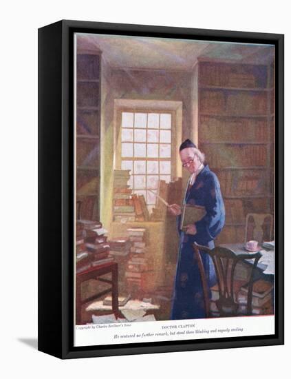 Dr Clapton: He Ventured No Further Remark , 1928 (Colour Litho)-Newell Convers Wyeth-Framed Stretched Canvas