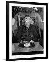 Dr. Craig Taylor in Hotbox at 220 Degree Temp-John Florea-Framed Photographic Print